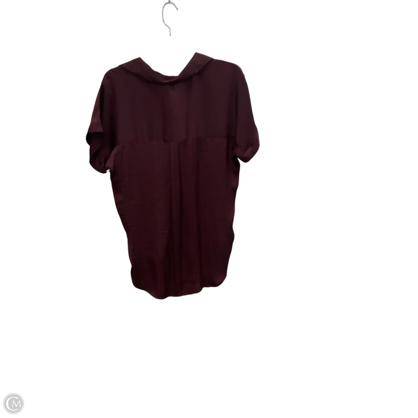 Top Short Sleeve By Vince Camuto In Maroon, Size: Xs