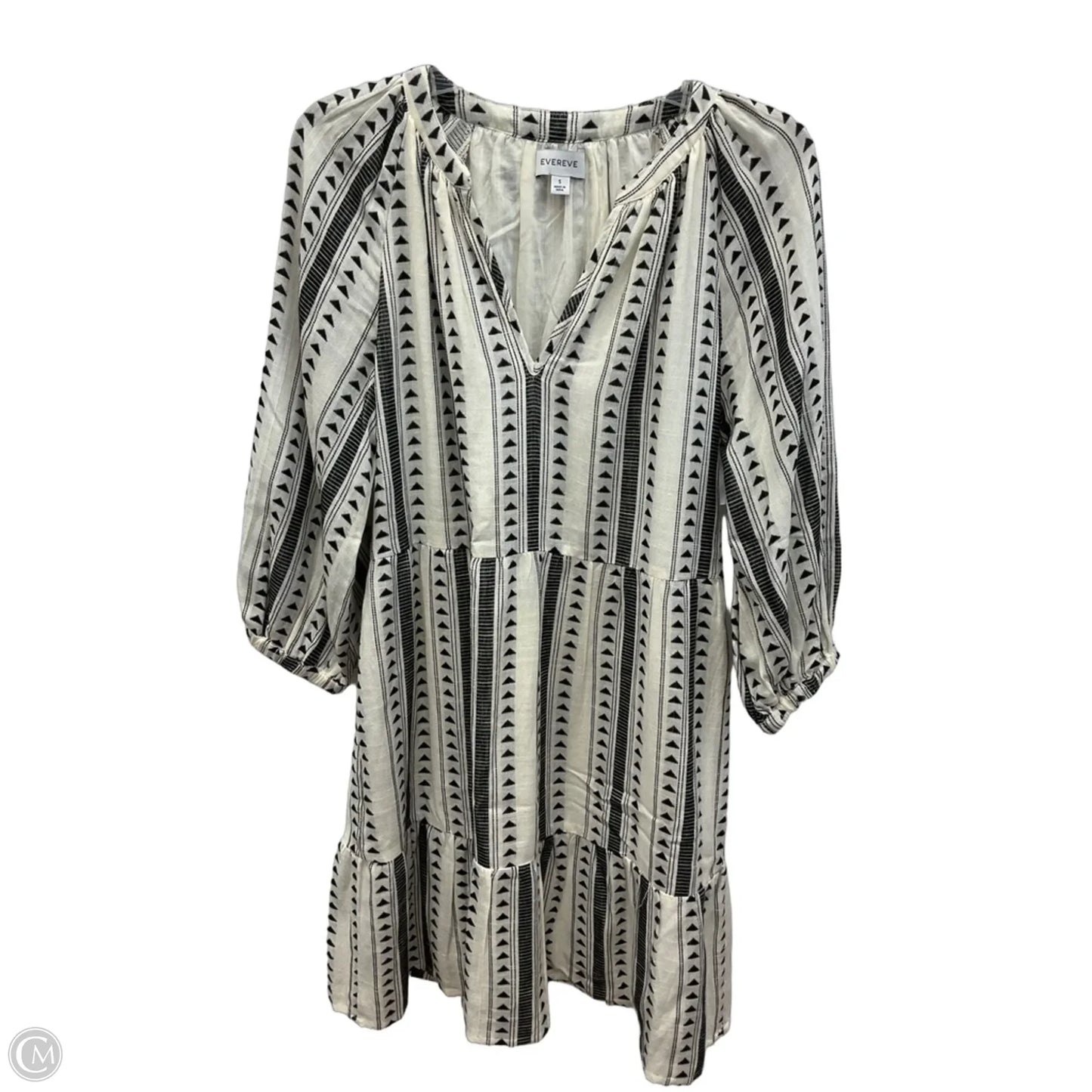 Dress Casual Short By Evereve In Black & White, Size: S