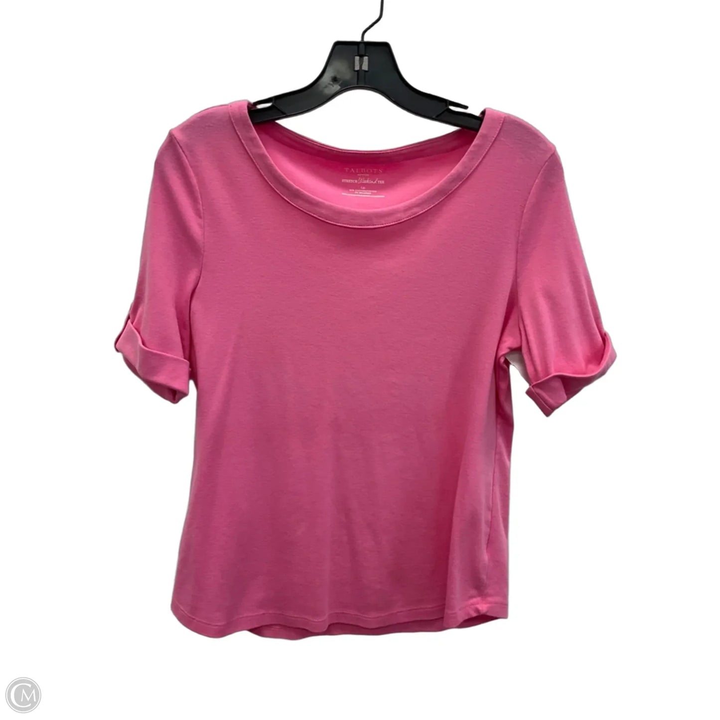 Top Short Sleeve By Talbots In Pink, Size: Lp