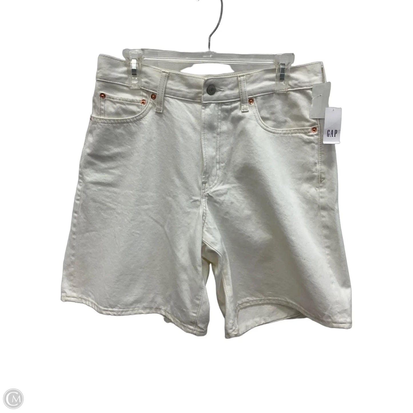 Shorts By Gap In White Denim, Size: 10p