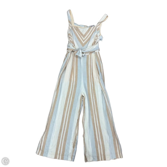 Jumpsuit By Anthropologie In Blue & Cream, Size: L