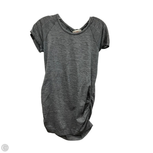 Athletic Top Short Sleeve By Athleta In Grey, Size: L