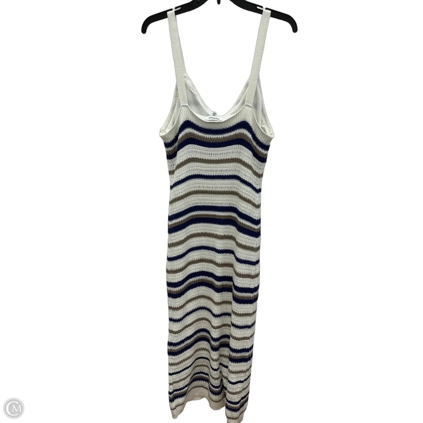Dress Casual Maxi By Freshman In Blue & White, Size: Xl