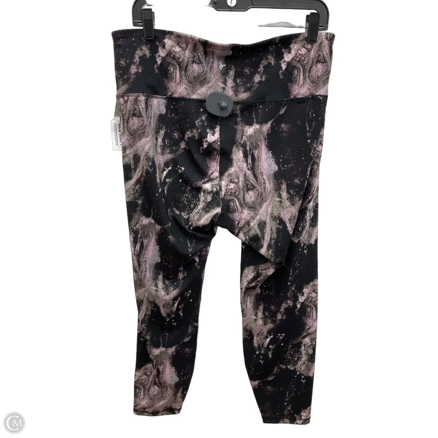 Athletic Leggings By Old Navy In Black & Purple, Size: Xl