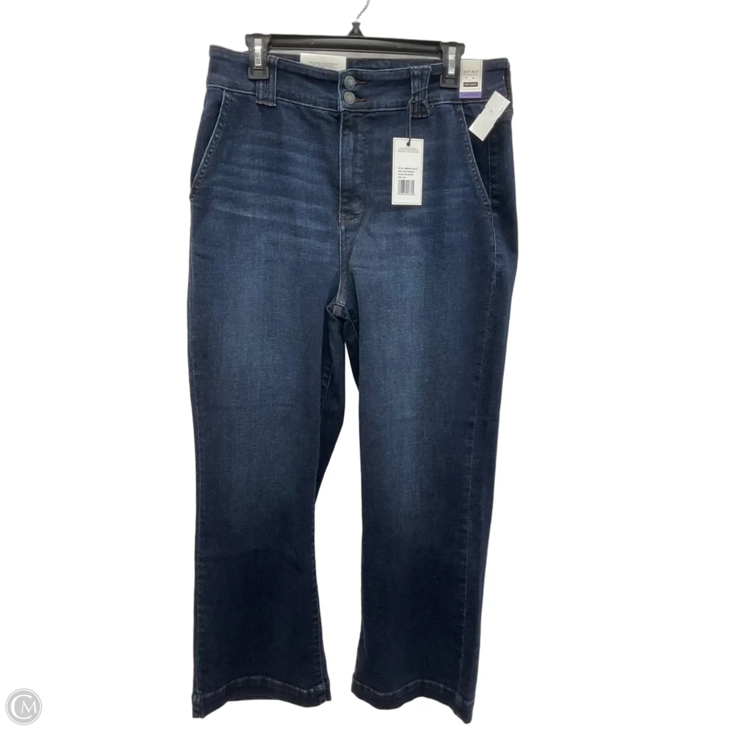 Jeans Wide Leg By Judy Blue In Blue Denim, Size: 12
