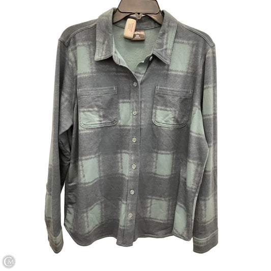 Blouse Long Sleeve By 32 Degrees In Blue, Size: M