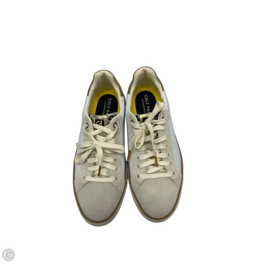 Shoes Sneakers By Cole-haan In Gold & White, Size: 7.5