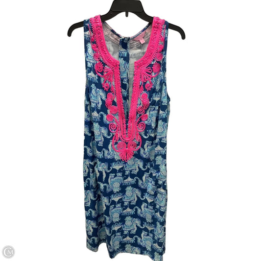 Dress Designer By Lilly Pulitzer In Blue & Pink, Size: Xl