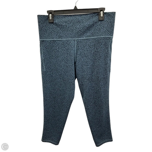 Athletic Capris By Athleta In Black & Blue, Size: 1x