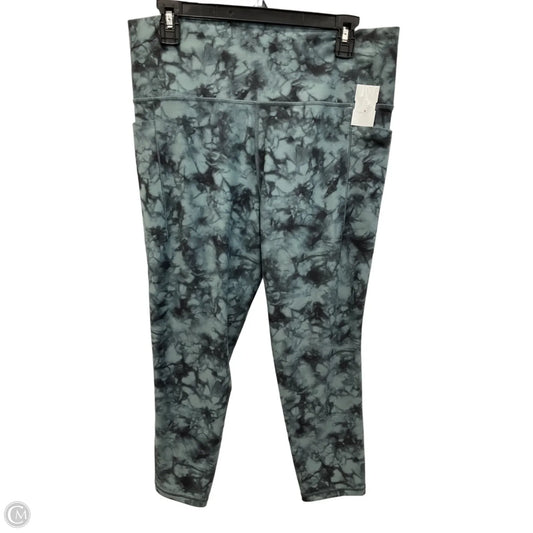 Athletic Capris By Athleta In Black & Blue, Size: Xl