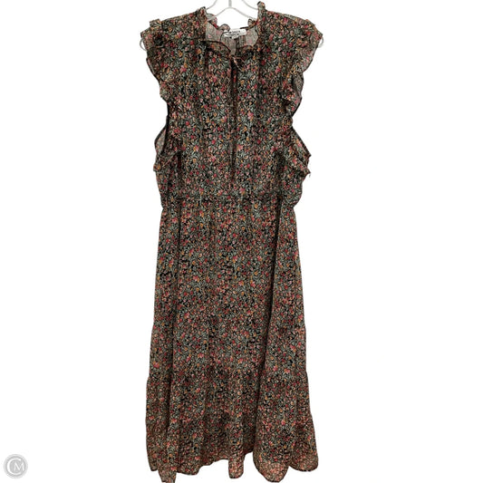 Dress Casual Maxi By Bb Dakota In Floral Print, Size: Xl