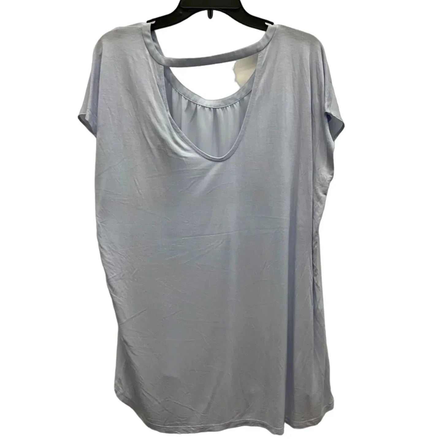 Top Short Sleeve Basic By Loft In Blue, Size: Xl