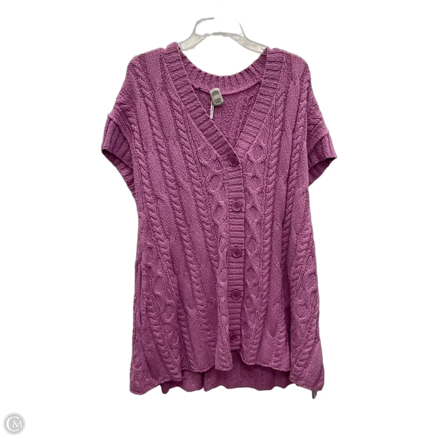 Sweater Short Sleeve By Free People In Purple, Size: Xs