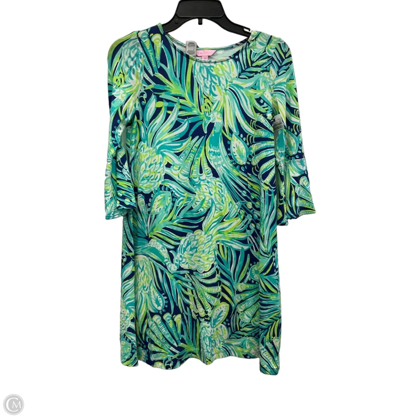 Dress Designer By Lilly Pulitzer In Blue & Green, Size: Xs