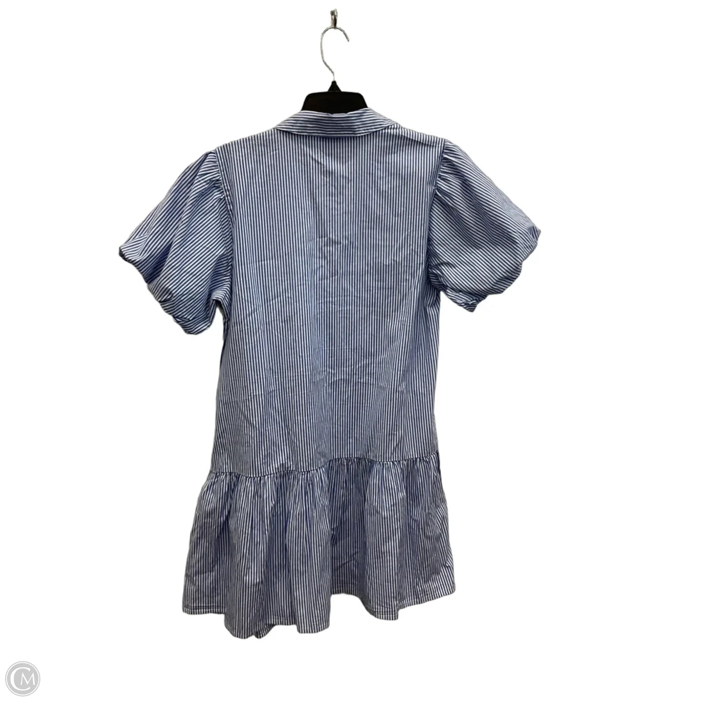 Dress Casual Midi By J. Crew In Blue & White, Size: Xl