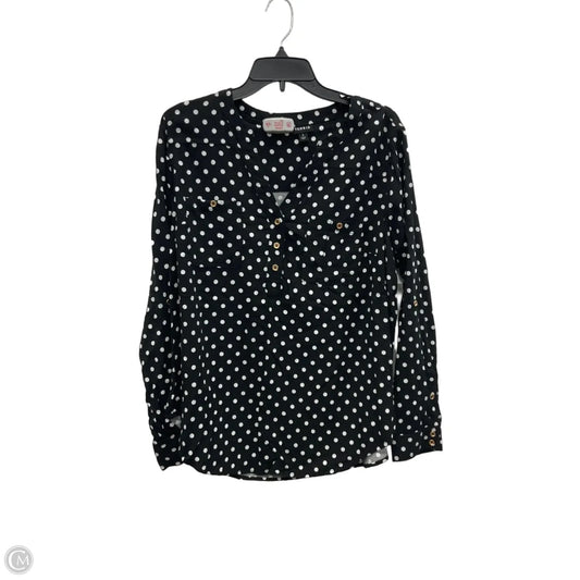 Top Long Sleeve By Torrid In Polkadot Pattern, Size: 1x