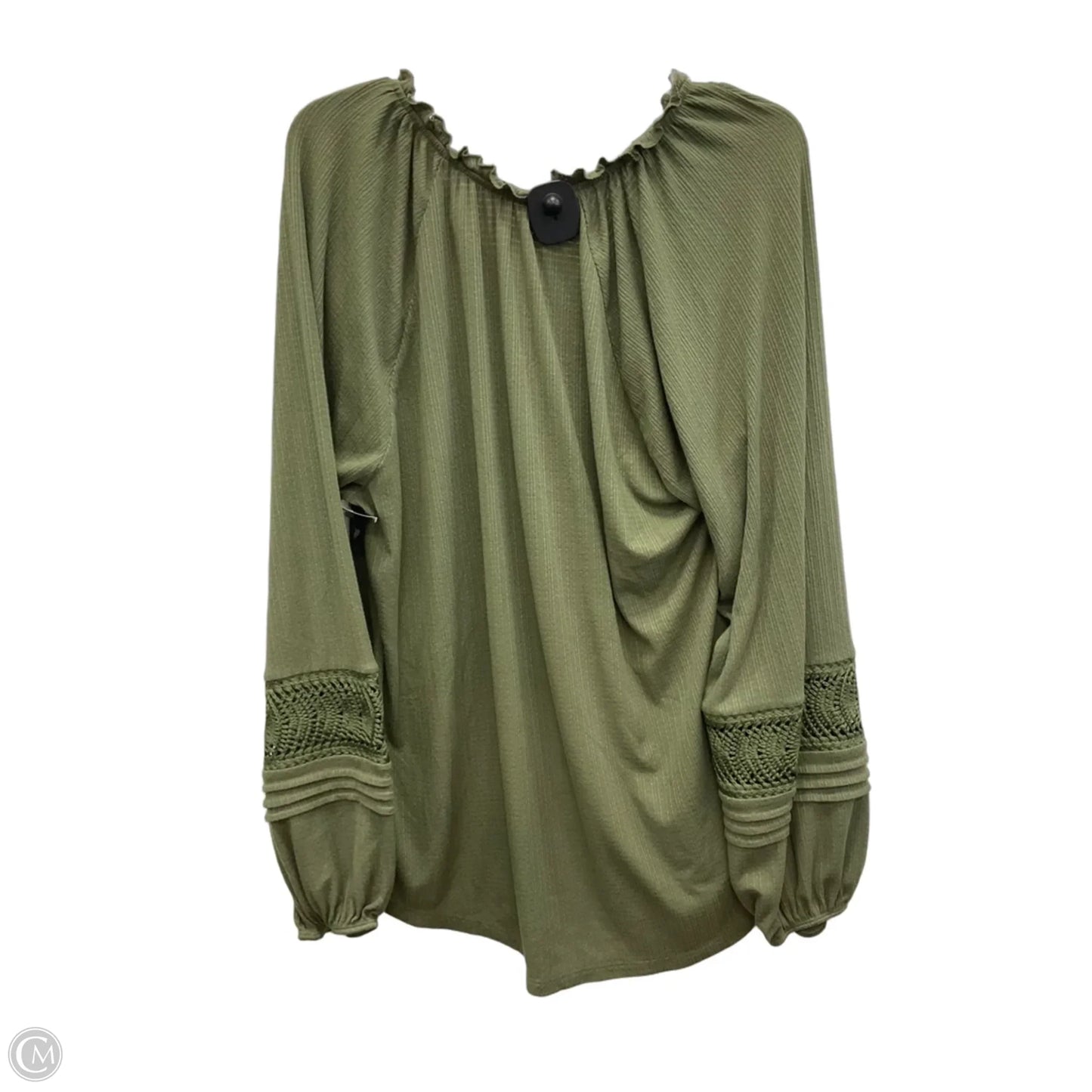 Top Long Sleeve By Torrid In Green, Size: 1x