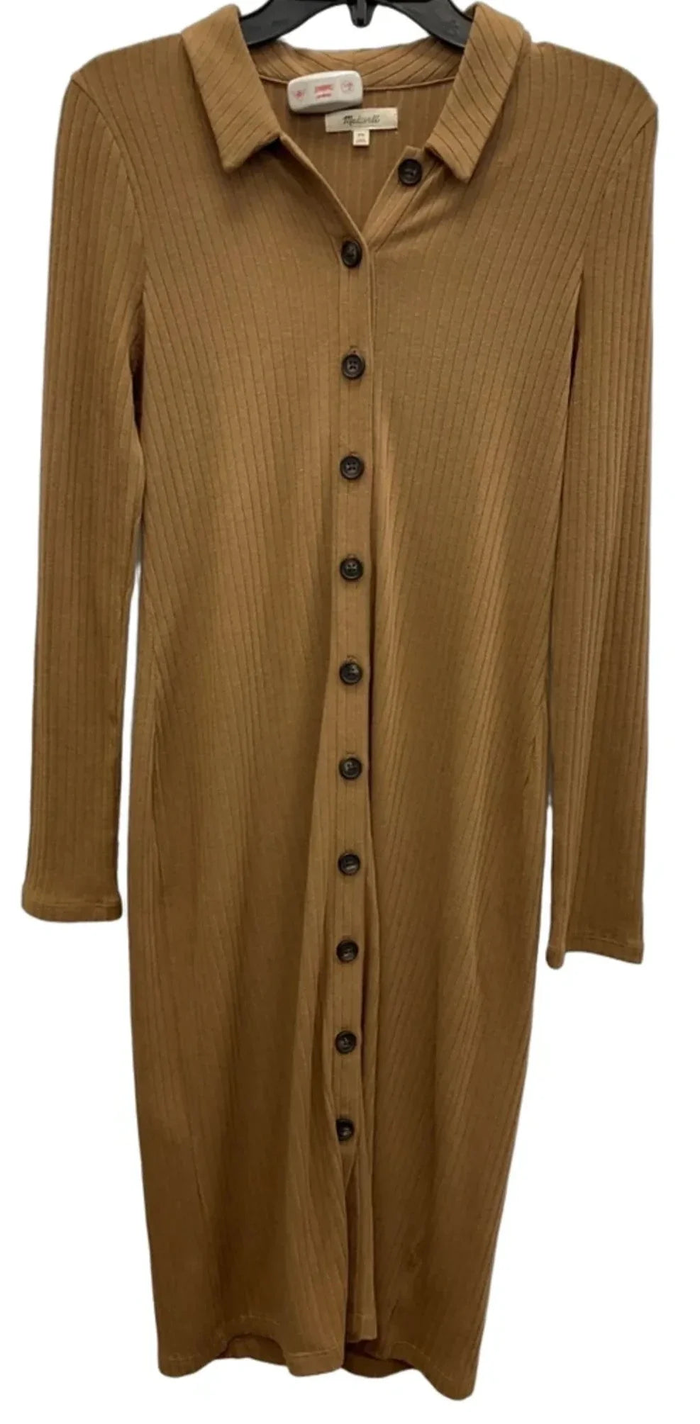 Dress Casual Midi By Madewell In Brown, Size: Mp