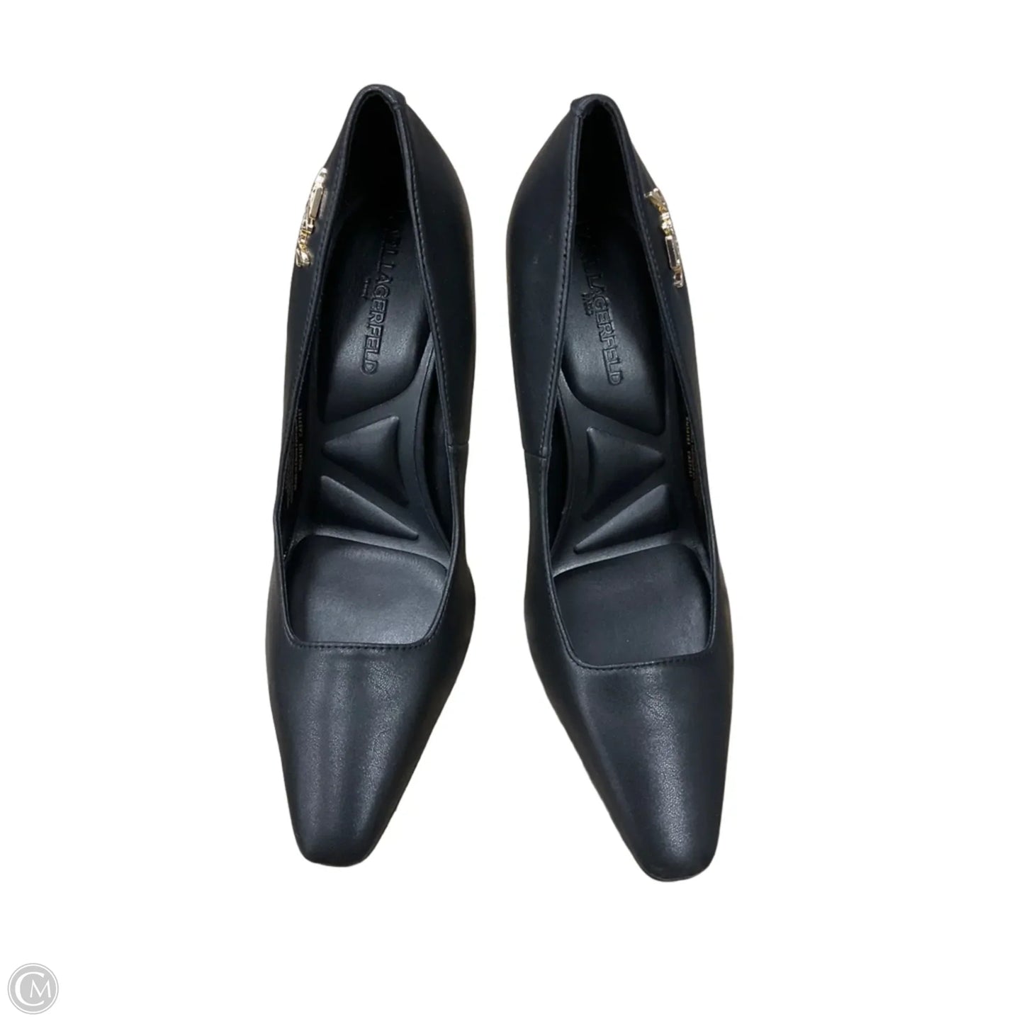 Shoes Designer By Karl Lagerfeld In Black, Size: 7