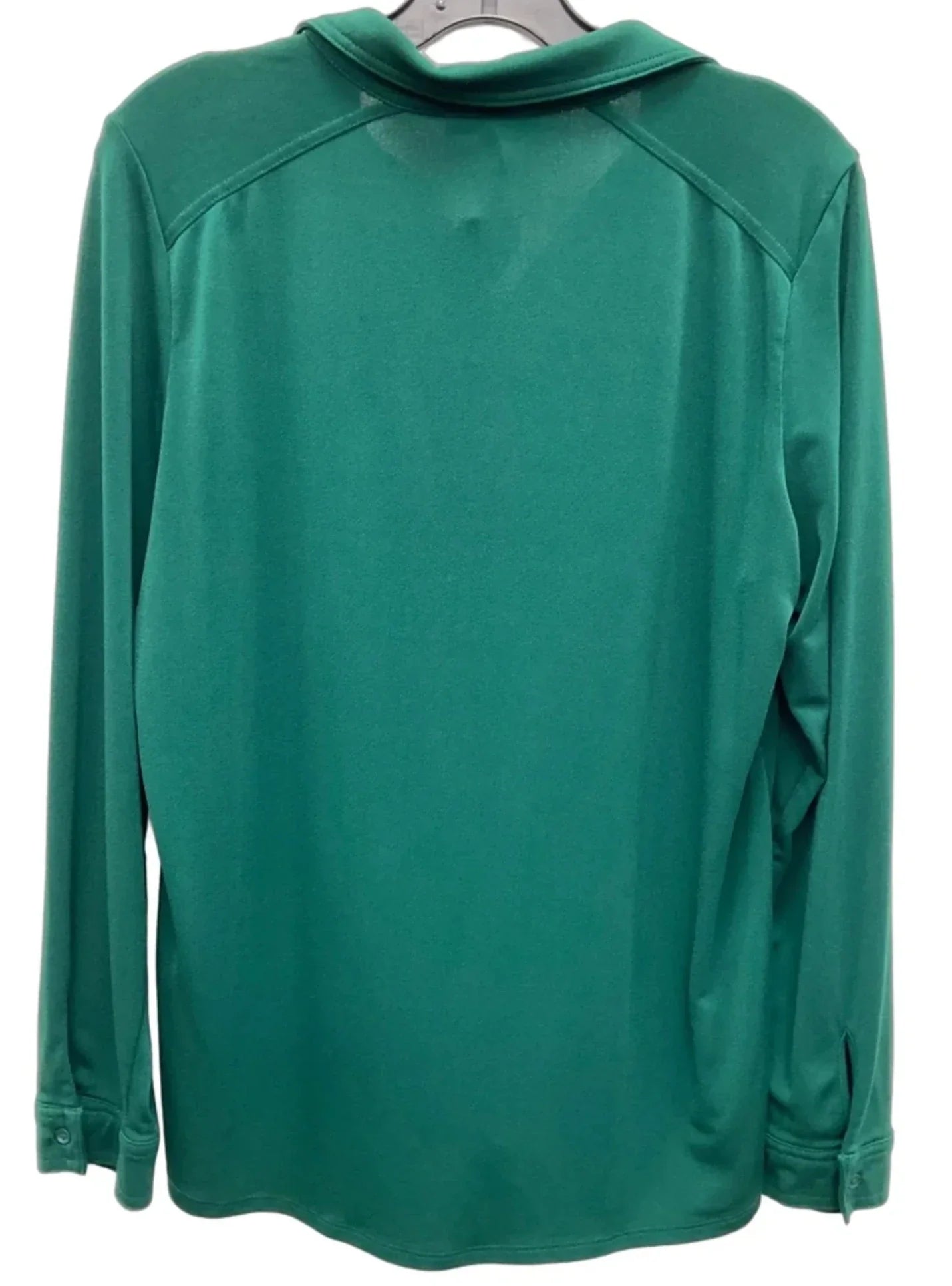 Blouse Long Sleeve By Adrianna Papell In Green, Size: L