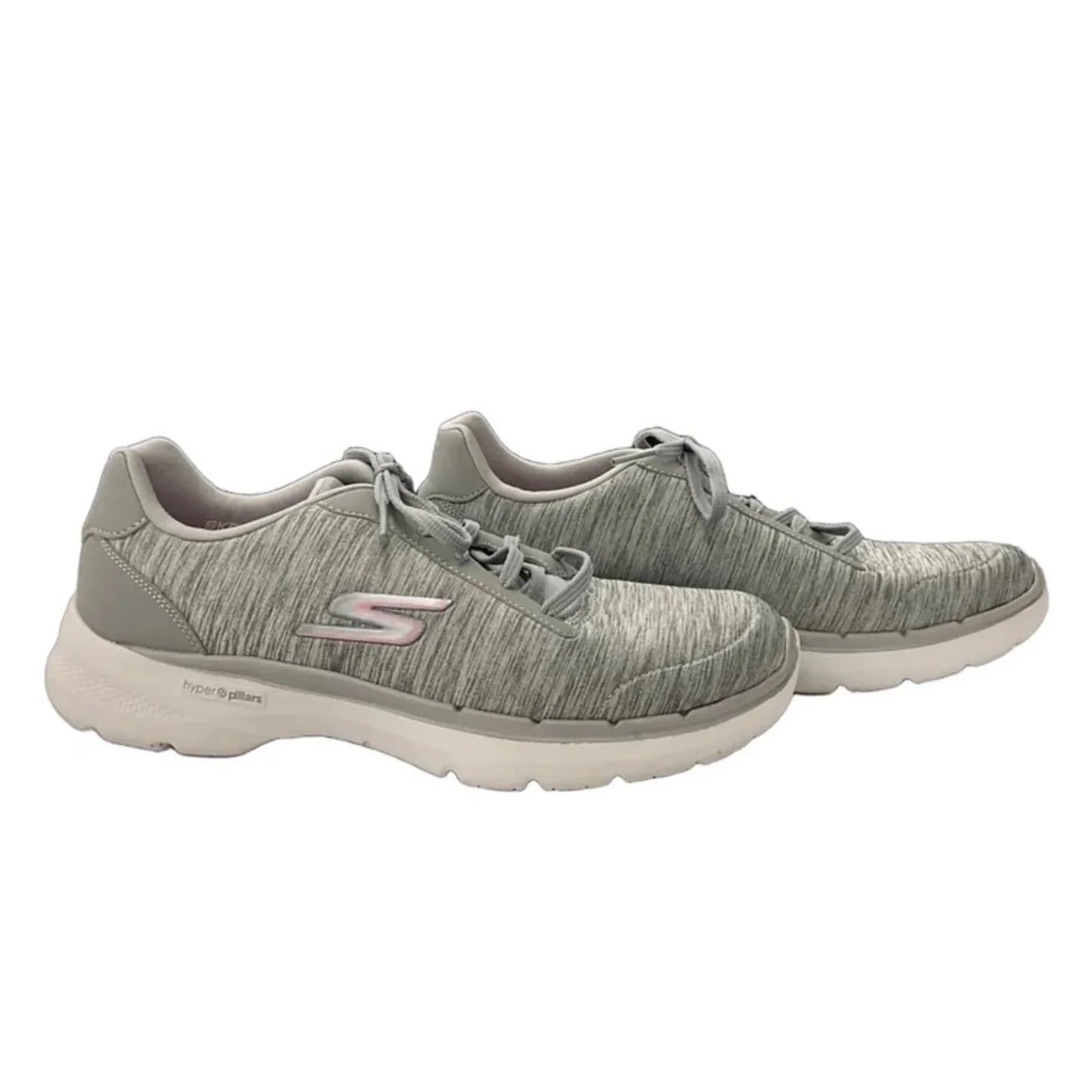 Shoes Athletic By Skechers In Grey, Size: 9