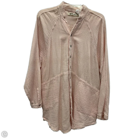 Top Long Sleeve By We The Free In Pink, Size: L
