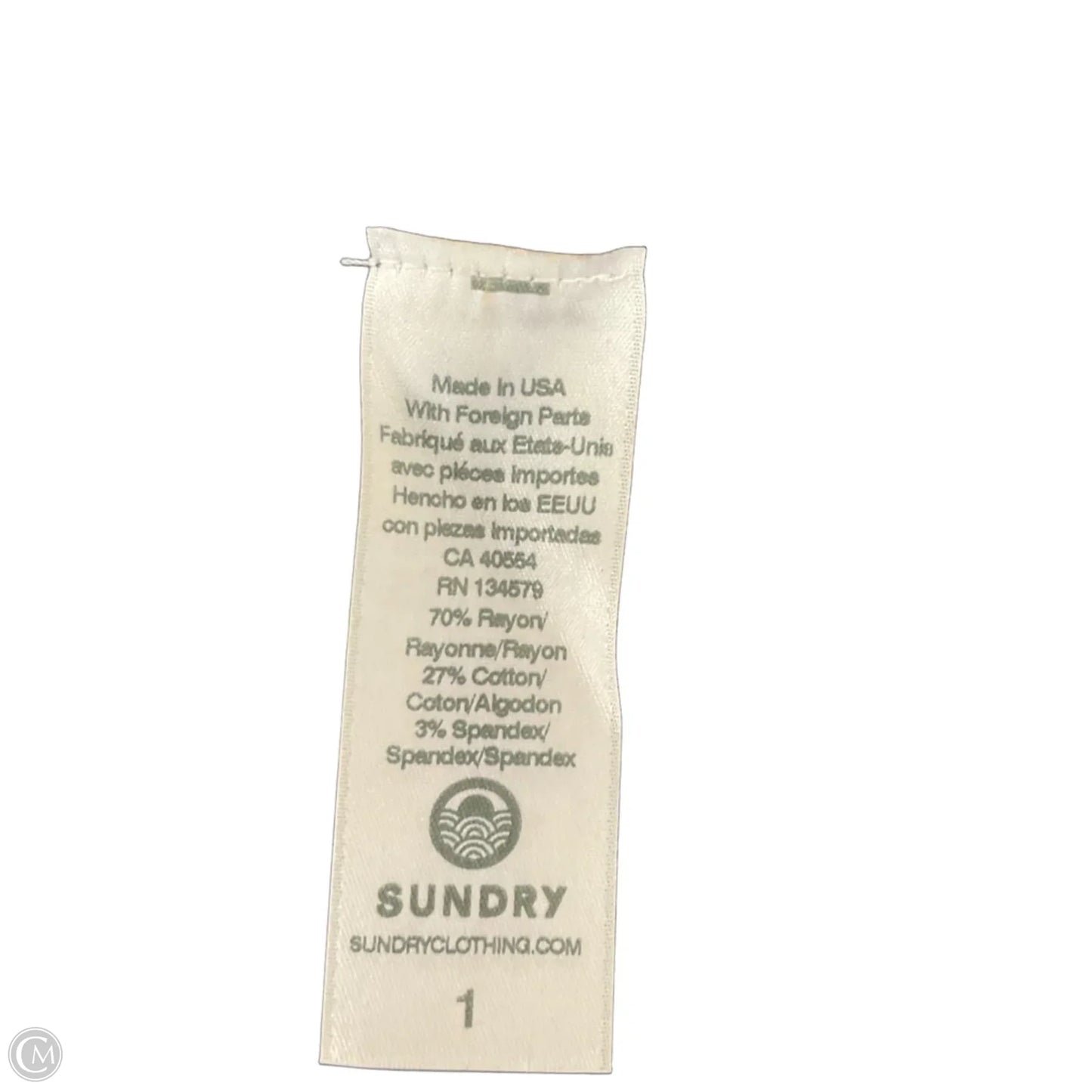 Athletic Skirt By Sundry In Black, Size: S
