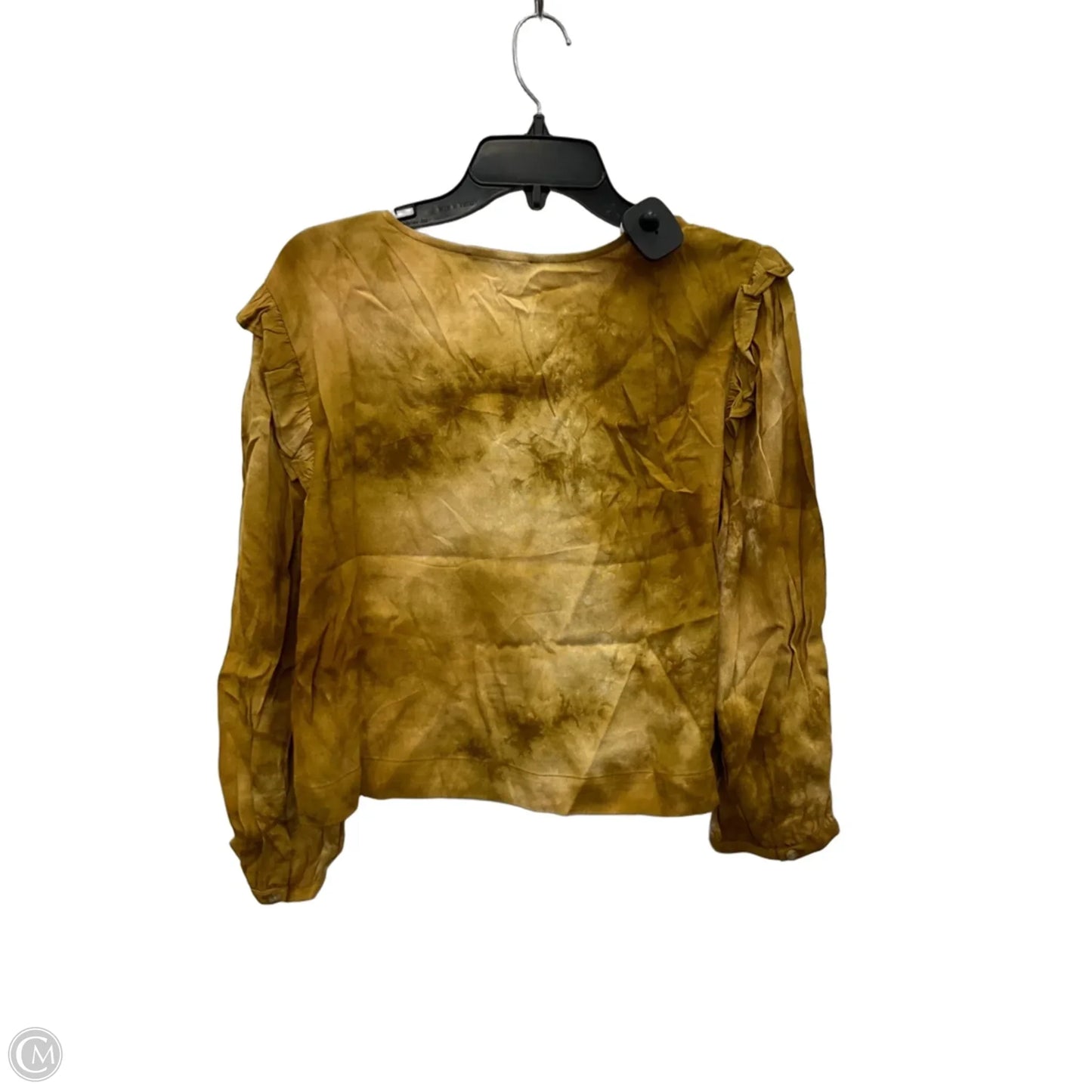 Top Long Sleeve By Madewell In Yellow, Size: M