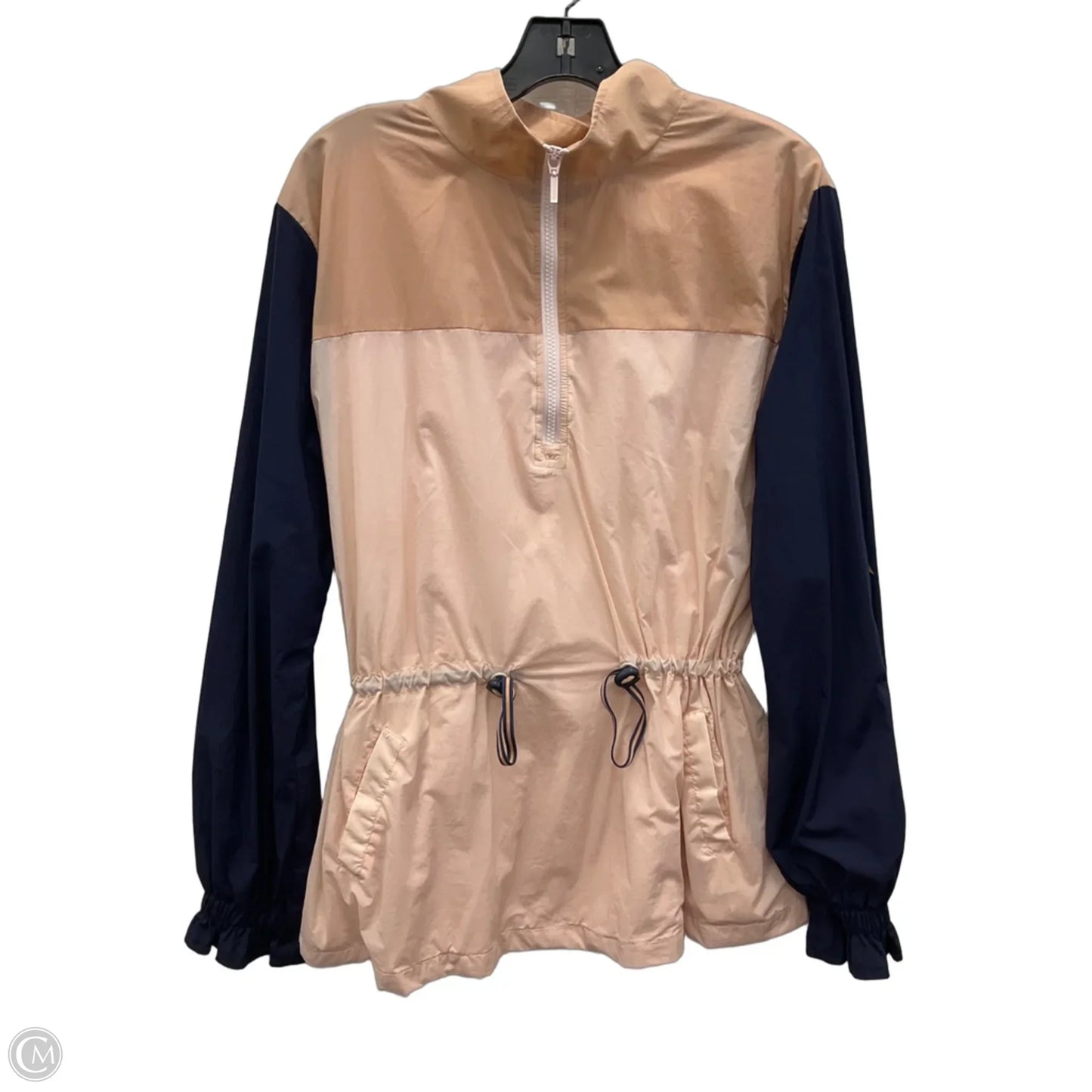 Jacket Windbreaker By The Upside In Blue & Pink, Size: S