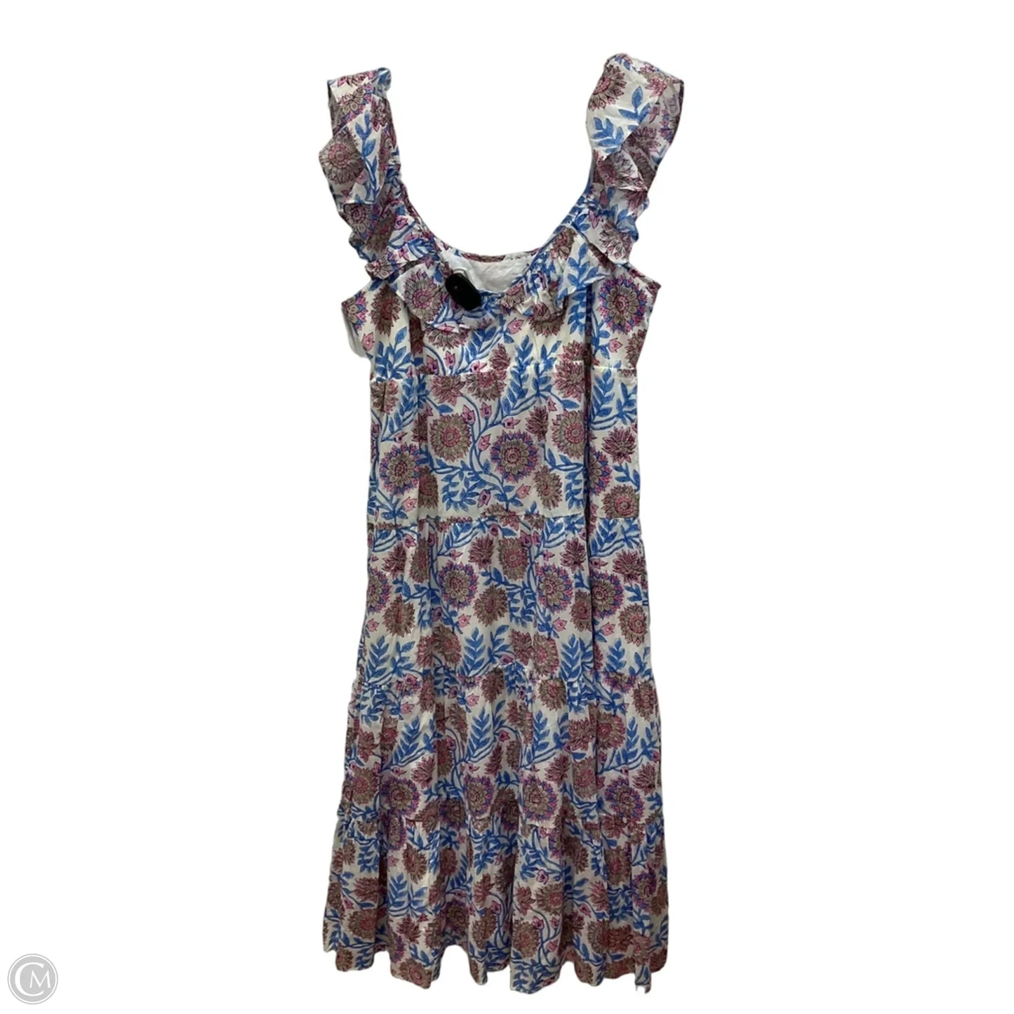 Dress Casual Maxi By J. Crew In Blue & Pink, Size: L