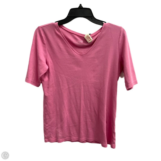 Top Short Sleeve Basic By J. Jill In Pink, Size: S