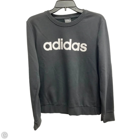 Sweatshirt Crewneck By Adidas In Black, Size: M