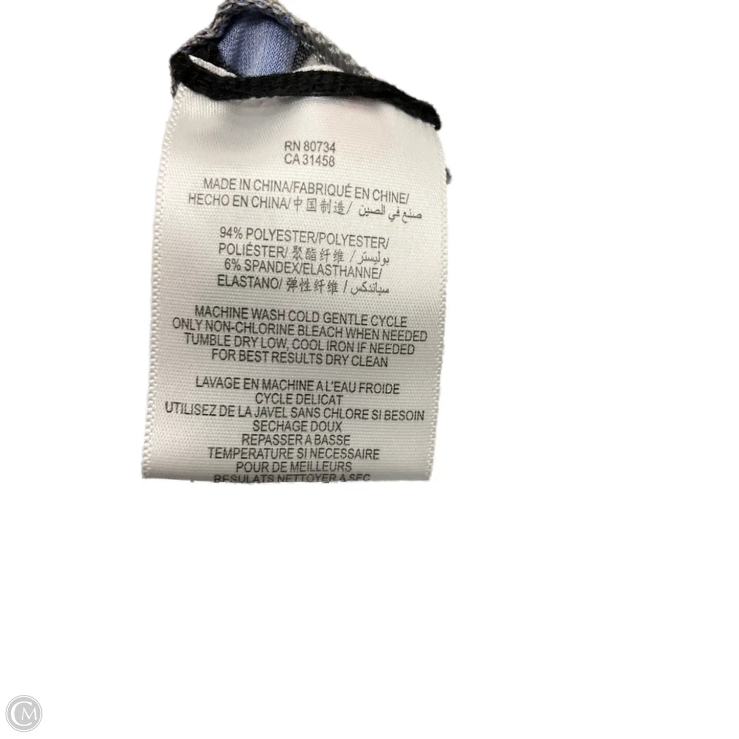 Dress Casual Short By Bcbgmaxazria In Blue & Grey, Size: Xs