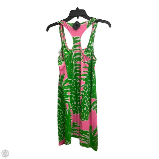 Dress Designer By Lilly Pulitzer In Green & Pink, Size: Xs