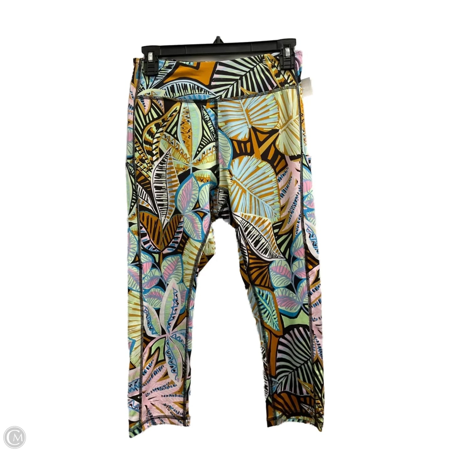 Athletic Capris By Tek Gear In Floral Print, Size: M