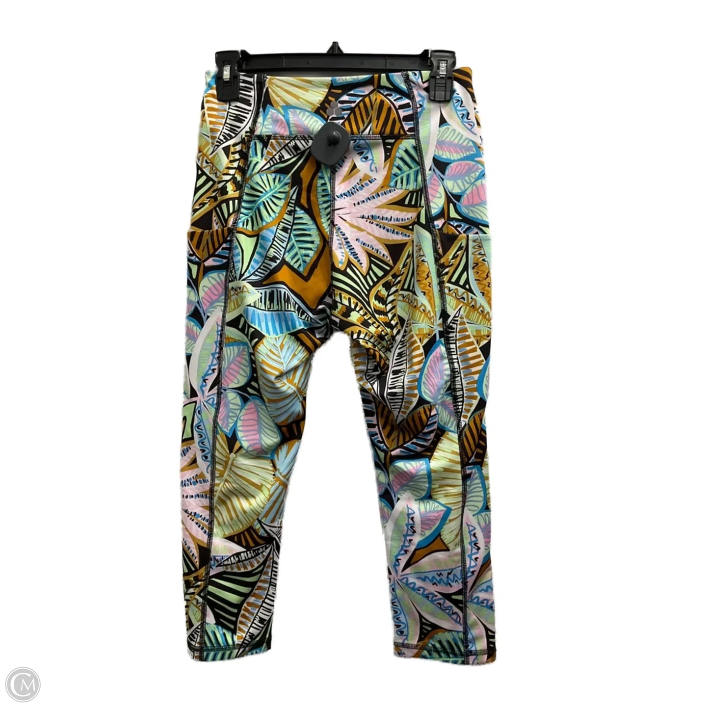 Athletic Capris By Tek Gear In Floral Print, Size: M