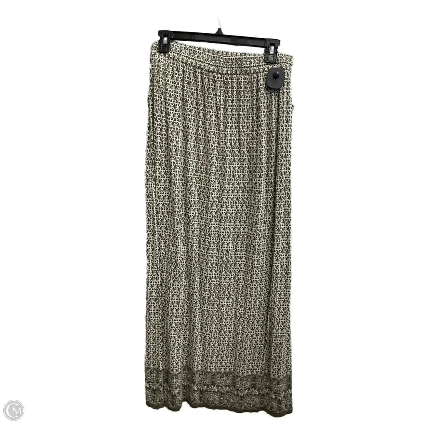 Skirt Maxi By Max Studio In Green & White, Size: S