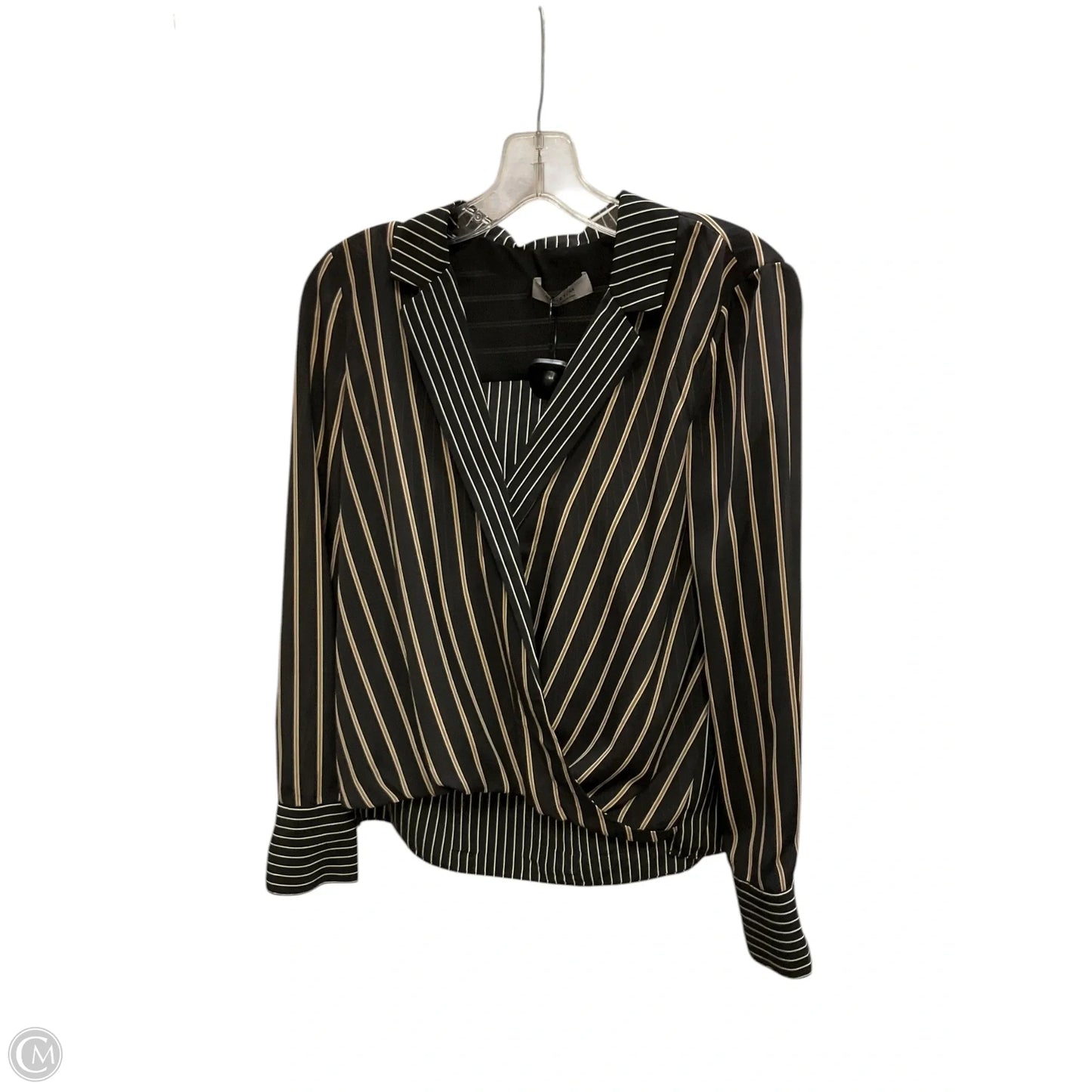 Top Long Sleeve By Bailey 44 In Black & Brown, Size: Xs