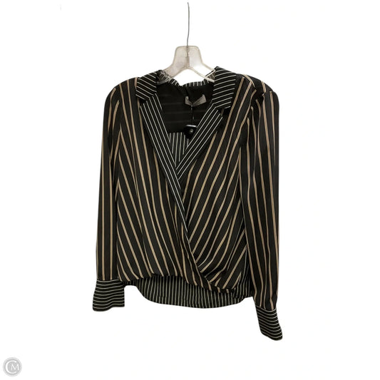 Top Long Sleeve By Bailey 44 In Black & Brown, Size: Xs