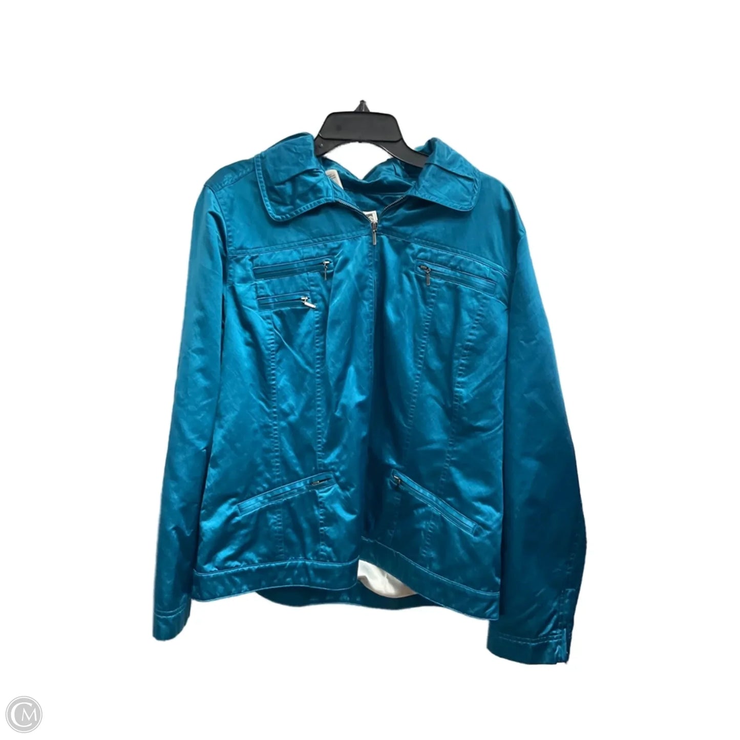 Jacket Other By Chicos In Blue, Size: Xl