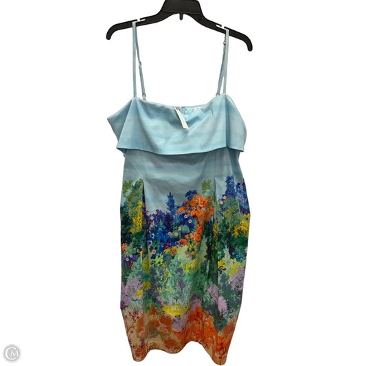 Dress Party Short By Anthropologie In Floral Print, Size: Xl