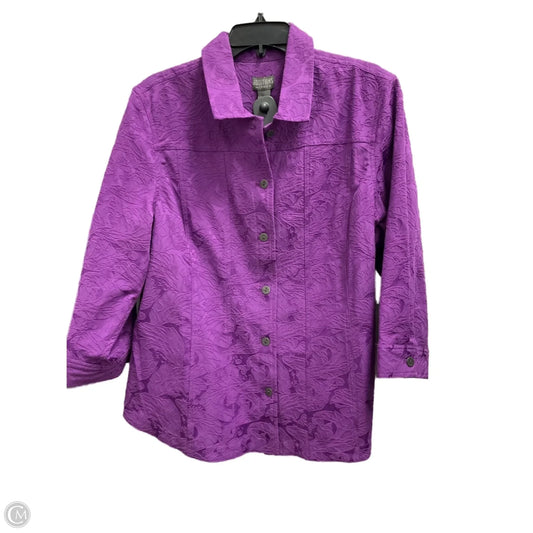 Jacket Other By Additions By Chicos In Purple, Size: Xl
