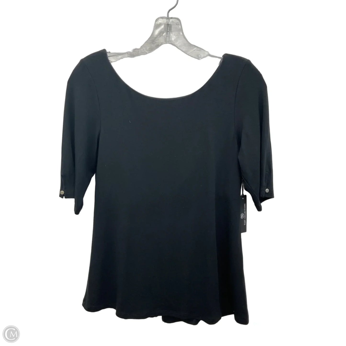 Top Short Sleeve By Tart In Black, Size: S