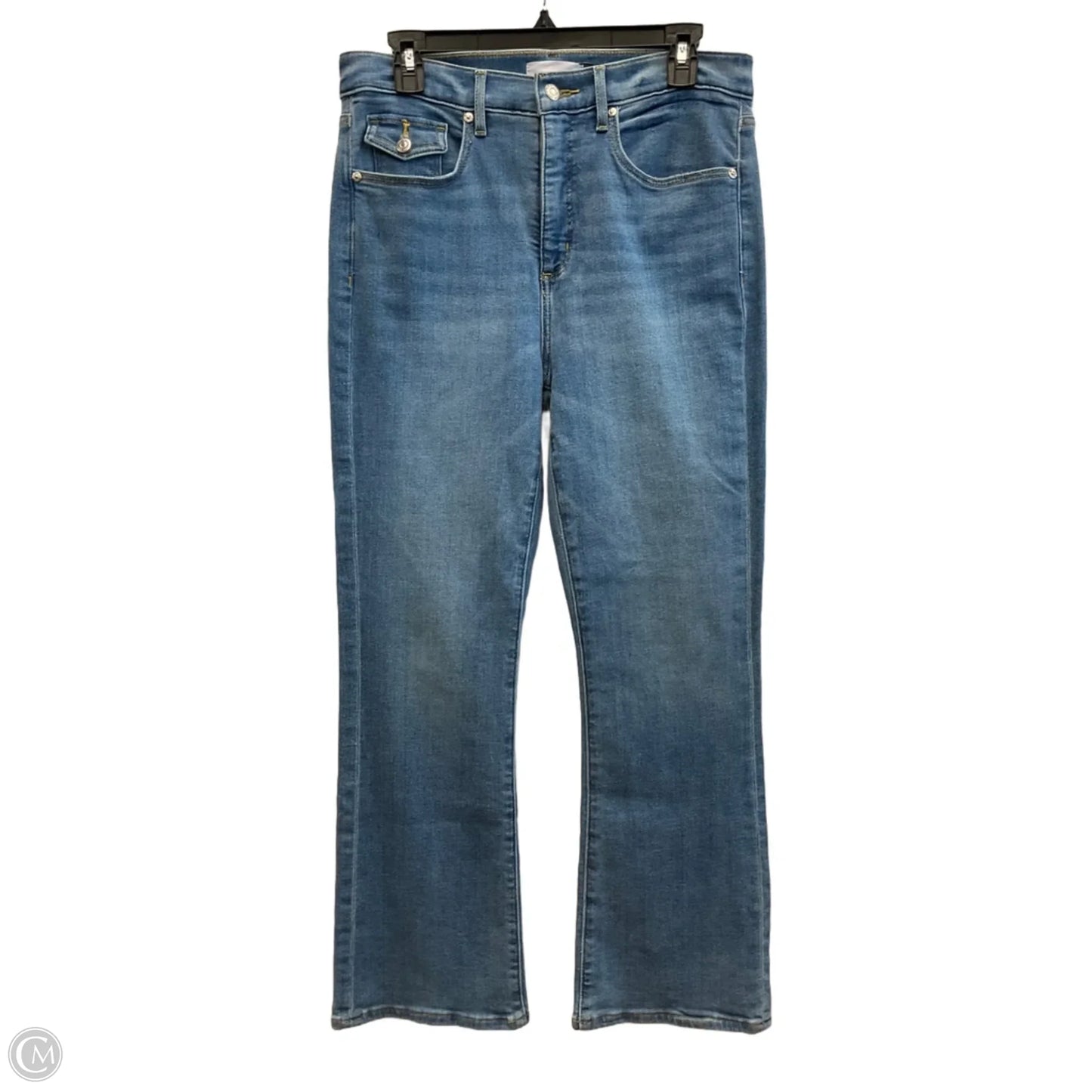 Jeans Cropped By Loft In Blue Denim, Size: 6