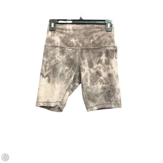 Athletic Shorts By Lululemon In Grey & Pink, Size: 6