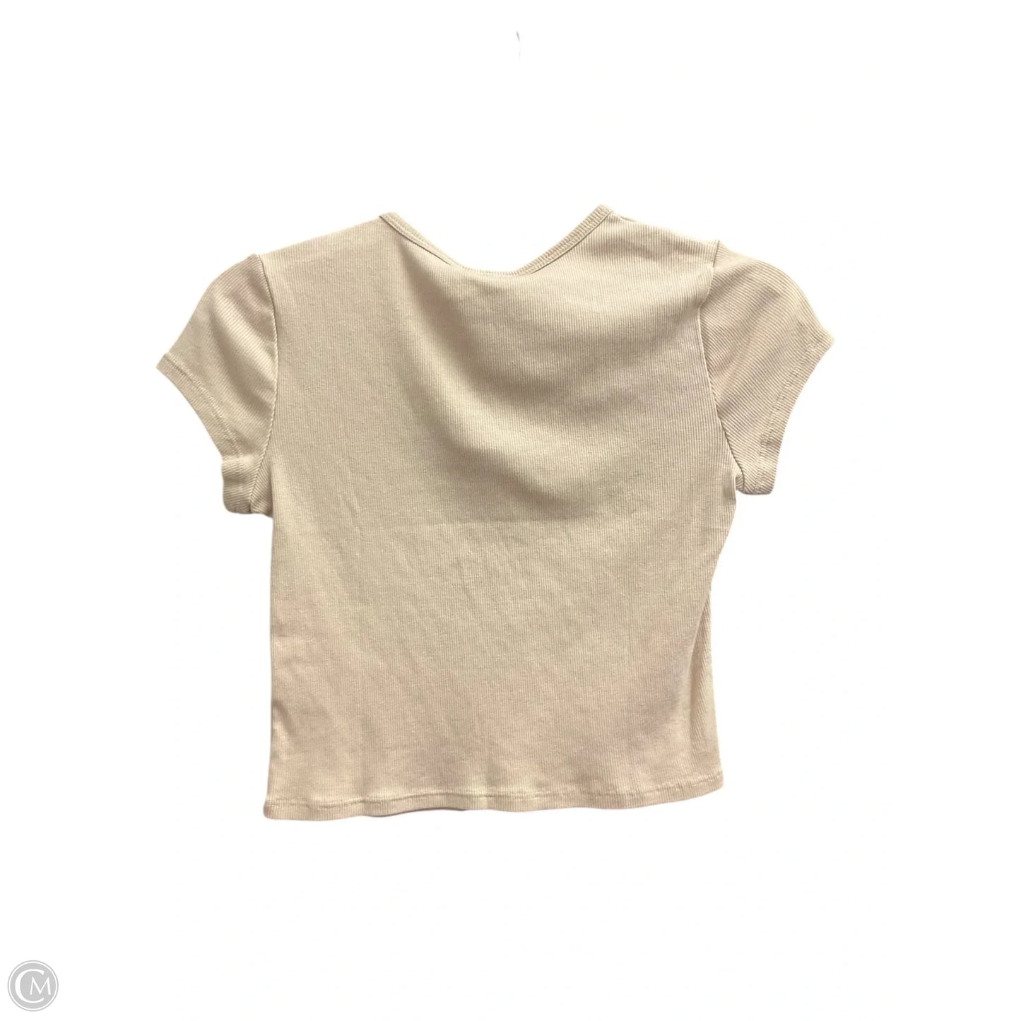 Top Short Sleeve By Reformation In Beige, Size: M
