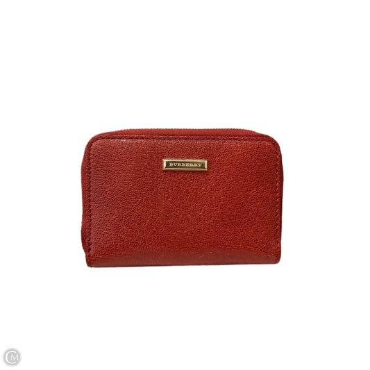 Wallet Luxury Designer By Burberry, Size: Small