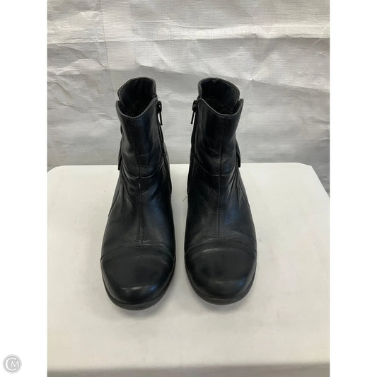 Boots Ankle Heels By Clarks In Black, Size: 5