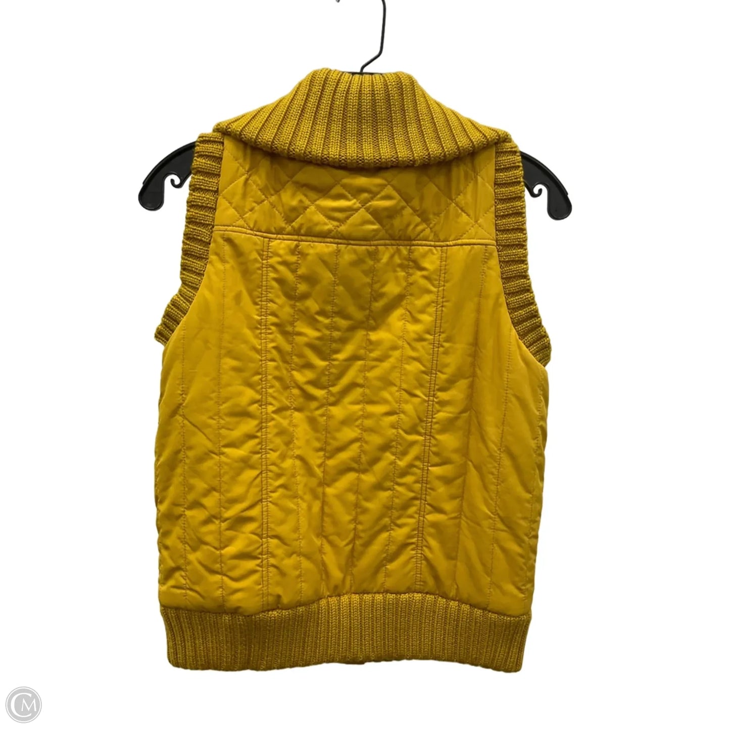 Vest Puffer & Quilted By Bcbgmaxazria In Yellow, Size: S