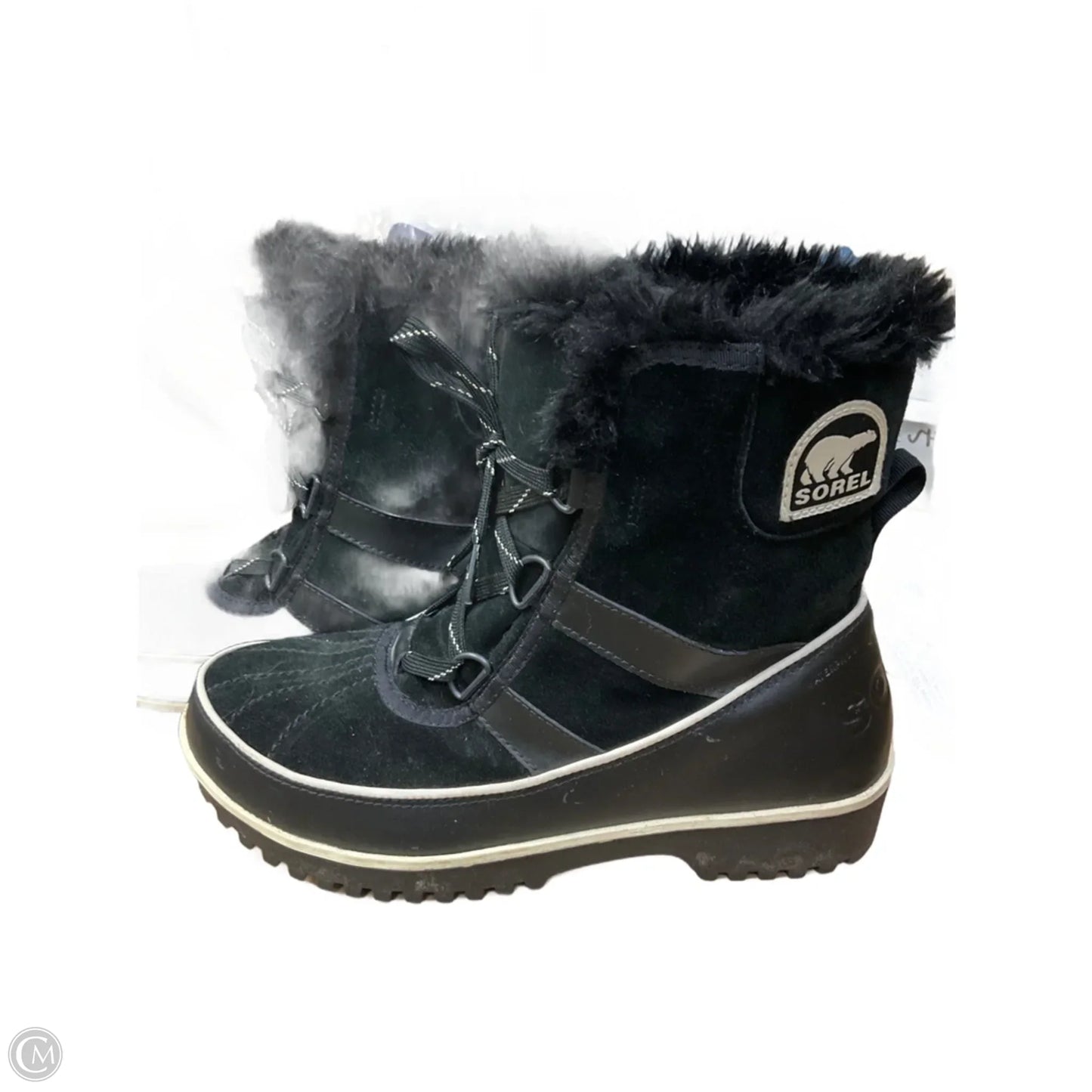 Boots Snow By Sorel In Black & White, Size: 8